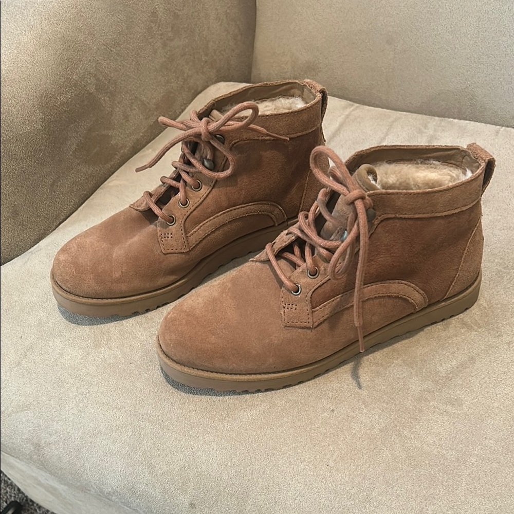 Brown Suede Ankle Boots